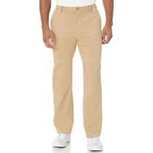 Amazon Essentials MEns Straight Fit Stretch Golf Pant in Khaki Brown NWT